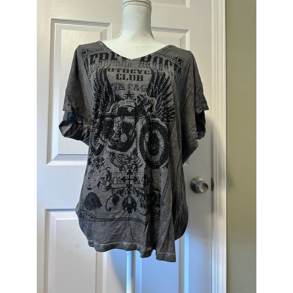 be vocal California voice motor cycle club cut tee XL